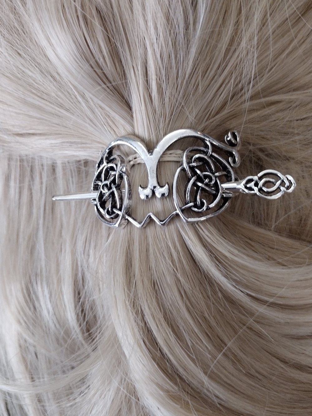Silver Celtic Knot Hair Pin- Women Accessories